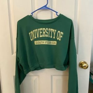 University of South Florida cropped sweatshirt